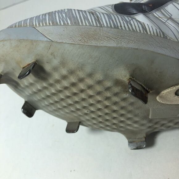 Nike Cleats Baseball Men's Size 12 Mike Trout Max Air Gray White Metal READ B4 - Picture 9 of 16